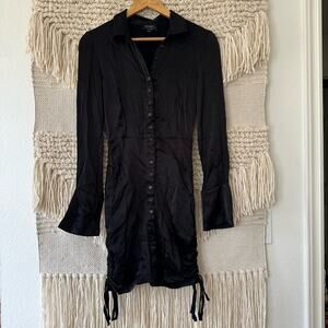 Bardot Black Sui Shirtdress